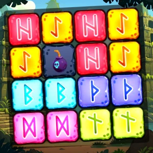Runic Block Collapse - Play Free Best Puzzle Online Game on JangoGames.com