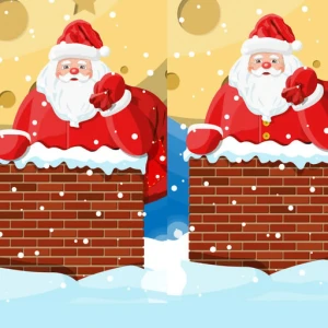 Santa Claus Differences - Play Free Best Puzzle Online Game on JangoGames.com