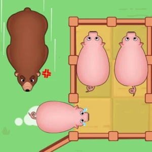 Save The Piggies - Play Free Best Puzzle Online Game on JangoGames.com