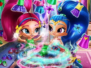 Shimmer and Shine Wardrobe Cleaning - Play Free Best Dress-up Online Game on JangoGames.com