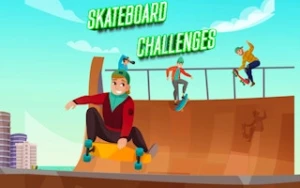 Skateboard Challenges - Play Free Best arcade Online Game on JangoGames.com
