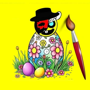 Sprunki Easter Coloring - Play Free Best Educational Online Game on JangoGames.com