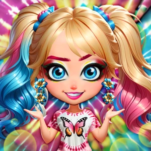 Tie-Dye Explosion of Color - Play Free Best Dress-up Online Game on JangoGames.com
