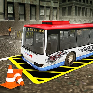 Vegas City Highway Bus Parking Simulator - Play Free Best Simulation Online Game on JangoGames.com