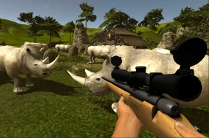 Wild Rhino Hunter - Play Free Best Shooter Online Game on JangoGames.com