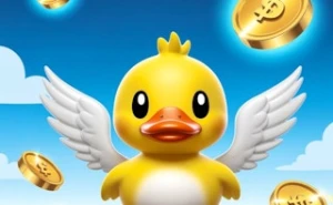 A Duck Collecting Coins - Play Free Best animal Online Game on JangoGames.com