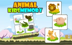 Animal Kids Memory - Play Free Best puzzle Online Game on JangoGames.com