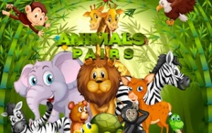 Animals Pairs Match 3 - Play Free Best kids Online Game on JangoGames.com