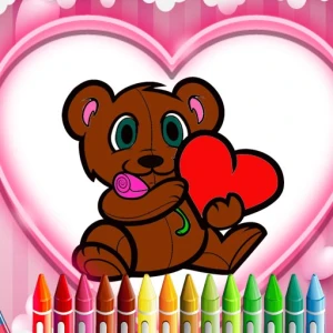 Animals Valentine Coloring - Play Free Best Art Online Game on JangoGames.com