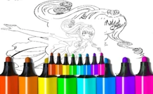 Anime Blue Mermaid Coloring - Play Free Best kids Online Game on JangoGames.com