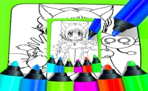 Anime Coloring Pages For Kids - Play Free Best kids Online Game on JangoGames.com