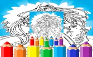 Anime Princess Coloring Pages - Play Free Best kids Online Game on JangoGames.com