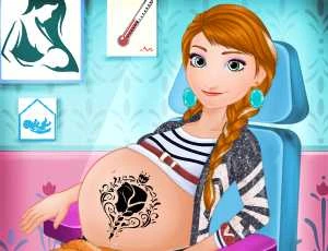 Anna Pregnancy Tattoo Care - Play Free Best Care Online Game on JangoGames.com