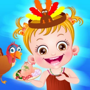 Baby Hazel Thanksgiving Fun - Play Free Best Care Online Game on JangoGames.com