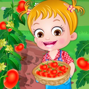 Baby Hazel Tomato Farming - Play Free Best Care Online Game on JangoGames.com
