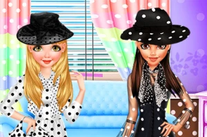 Besties Dotted Fashion - Play Free Best Dress-up Online Game on JangoGames.com