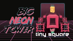 Big NEON Tower VS Tiny Square - Play Free Best Adventure Online Game on JangoGames.com