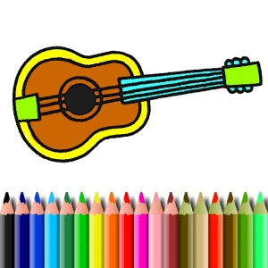 BTS Music Instrument Coloring Book - Play Free Best Art Online Game on JangoGames.com