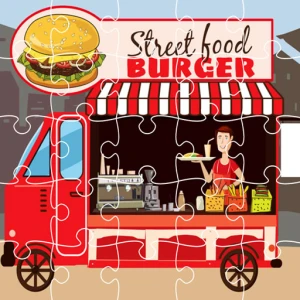 Burger Trucks Jigsaw - Play Free Best Puzzle Online Game on JangoGames.com