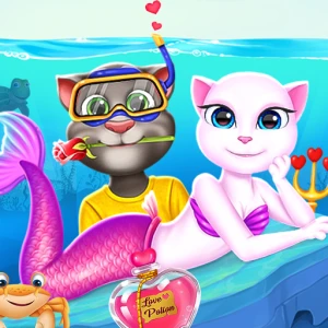 Cat Girl Valentine Story Deep Water - Play Free Best Dress-up Online Game on JangoGames.com