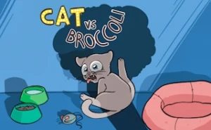 Cat VS Broccoli - Play Free Best fun Online Game on JangoGames.com