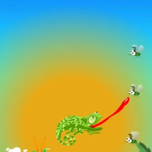 Chameleon Want Eat - Play Free Best Puzzle Online Game on JangoGames.com