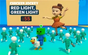 Chicken Jockey: Red Light Green Light - Play Free Best addictive Online Game on JangoGames.com