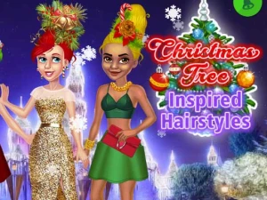 Christmas Tree Inspired Hairstyles - Play Free Best Dress-up Online Game on JangoGames.com