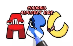 Coloring Alphabet Lore - Play Free Best kids Online Game on JangoGames.com