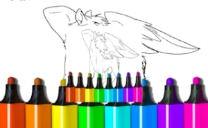 Coloring Pages Of Anime Wolves - Play Free Best kids Online Game on JangoGames.com