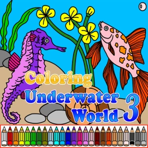 Coloring Underwater World 3 - Play Free Best Art Online Game on JangoGames.com