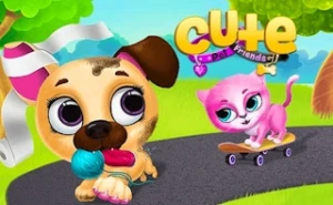 Cute Pet Friends - Play Free Best kids Online Game on JangoGames.com