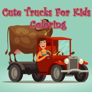 Cute Trucks For Kids Coloring - Play Free Best Art Online Game on JangoGames.com