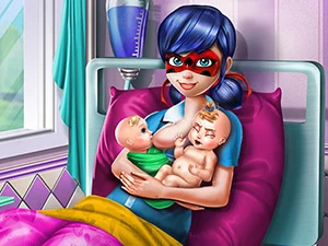 Dotted Girl Twins Birth - Play Free Best Dress-up Online Game on JangoGames.com