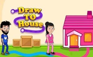 Draw to Home - Draw the Line - Play Free Best puzzle Online Game on JangoGames.com