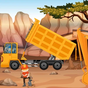 Dump Trucks Hidden Objects - Play Free Best Adventure Online Game on JangoGames.com