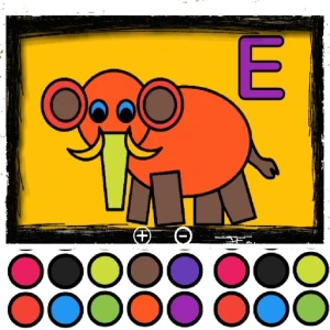 Easy Kids Coloring Letters - Play Free Best Art Online Game on JangoGames.com