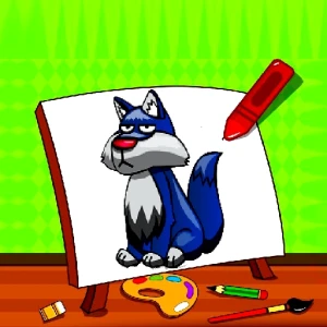 Easy Kids Coloring Walfs - Play Free Best Art Online Game on JangoGames.com