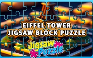 Eiffel Tower Jigsaw Block Puzzle - Play Free Best  Online Game on JangoGames.com