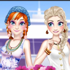 Ella and Anna Spring Break - Play Free Best Dress-up Online Game on JangoGames.com