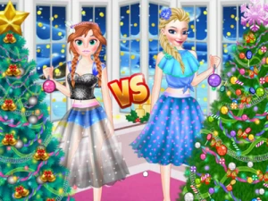 Ellie VS Annie Christman Tree! - Play Free Best Dress-up Online Game on JangoGames.com