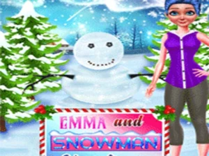 Emma And Snowman Christmas - Play Free Best Dress-up Online Game on JangoGames.com