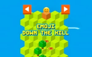 Emoji Down The Hill - Play Free Best arcade Online Game on JangoGames.com