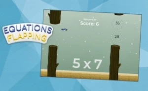 Equations Flapping - Play Free Best math Online Game on JangoGames.com