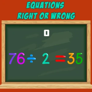 Equations Right or Wrong - Play Free Best Educational Online Game on JangoGames.com