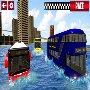 Extreme Water Surfer Bus Simulator - Play Free Best Simulation Online Game on JangoGames.com