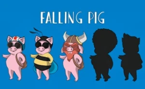 Falling Pig - Play Free Best animal Online Game on JangoGames.com