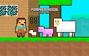 Farmer Noob Super Hero - Play Free Best platformer Online Game on JangoGames.com