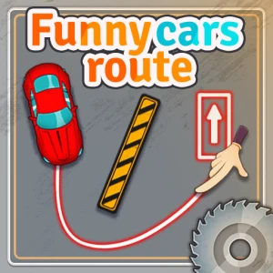 Funny Cars Route - Play Free Best Art Online Game on JangoGames.com