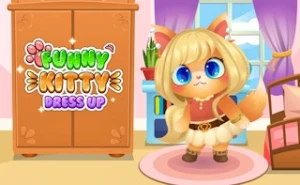 Funny Kitty Dressup - Play Free Best kids Online Game on JangoGames.com